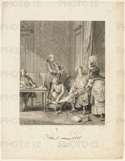 Rising, 1781. Creator: Louis Michel Halbou.