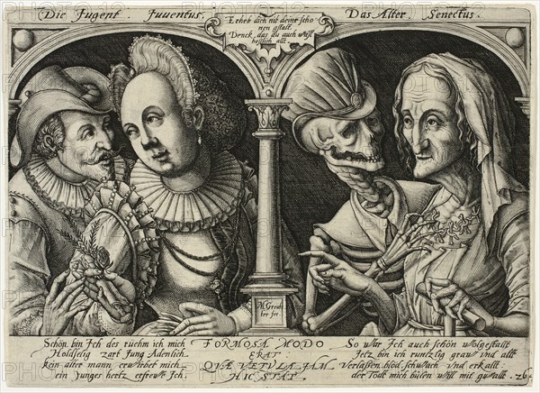Youth and Old Age, c. 1596. Creator: Matthaeus Greuter.