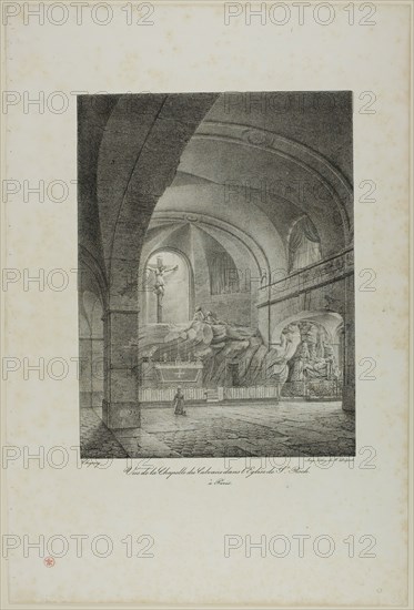 View of the Chapel of Calvary in the Church of St. Roch, Paris, n.d. Creator: Nicolas-Marie-Joseph Chapuy.