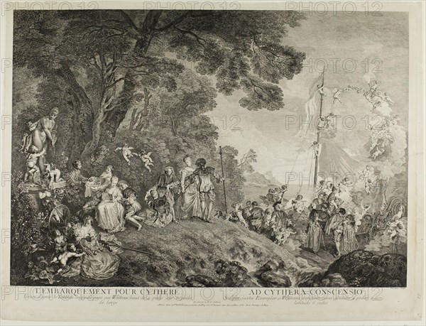 Pilgrimage to the Island of Cythera, c. 1733. Creator: Nicolas Henri Tardieu.