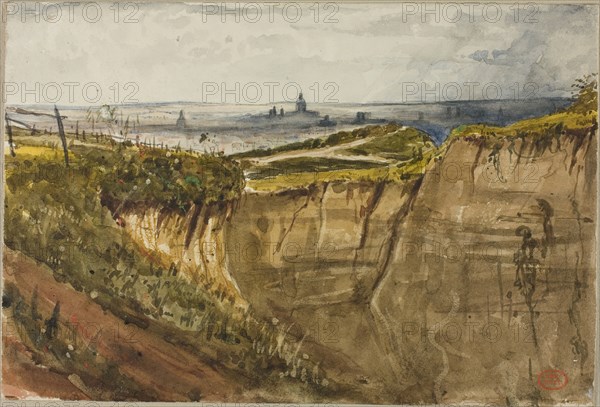 View of Paris, from Meuden, n.d. Creator: Paul Huet.