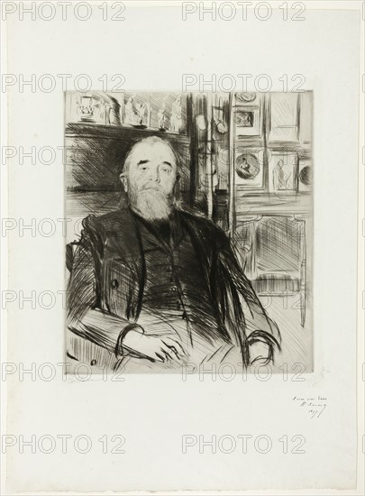 Portrait of Alexis Rouart, 1897. Creator: Paul Helleu.