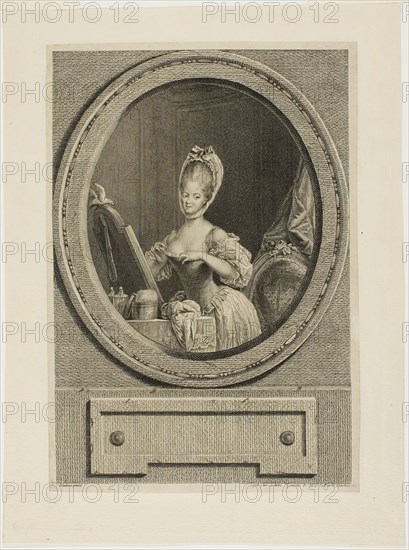 Her Size is so Ravishing, 1776. Creator: Pierre Adrien Le Beau.