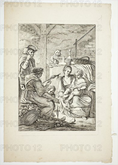 The Household Peasant, 1784. Creator: Pierre Lelu.