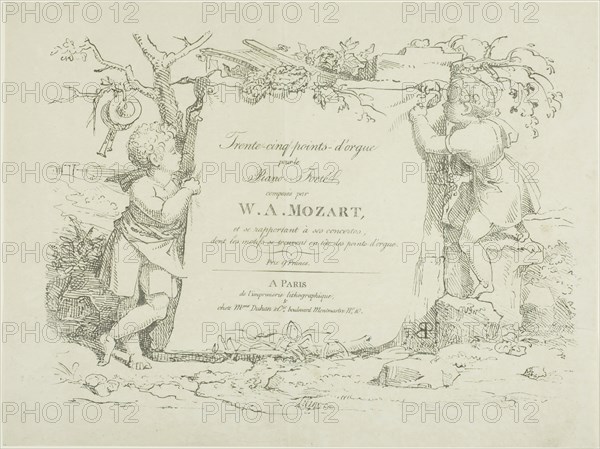 Sheet Music, 1804. Creator: Pierre Nolasque Bergeret.