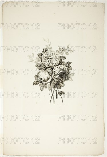 Bouquet with Roses, from Collection of Different Bouquets of Flowers, In..., published July 4, 1760. Creator: Pierre-Charles Canot.