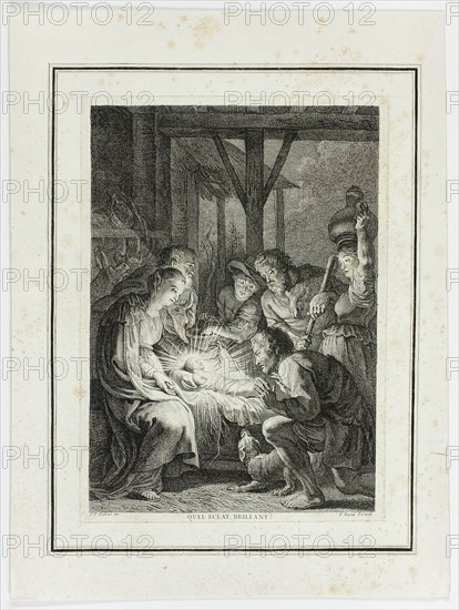 Adoration of the Shepherds, n.d. Creator: Pierre François Basan.