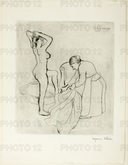 Woman at Her Bath, 1908. Creator: Suzanne Valadon.
