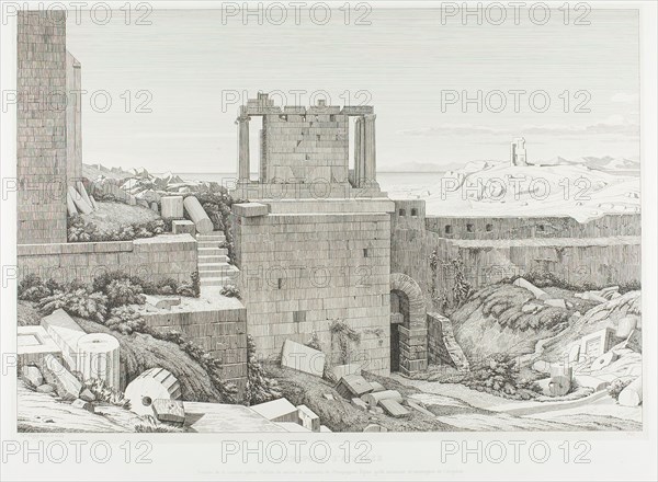 The Acropolis of Athens, 1845. Creator: Theodore Caruelle d'Aligny.