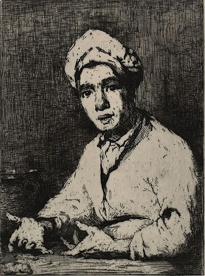 The Cook's Recipe, 1878. Creator: Theodule Ribot.