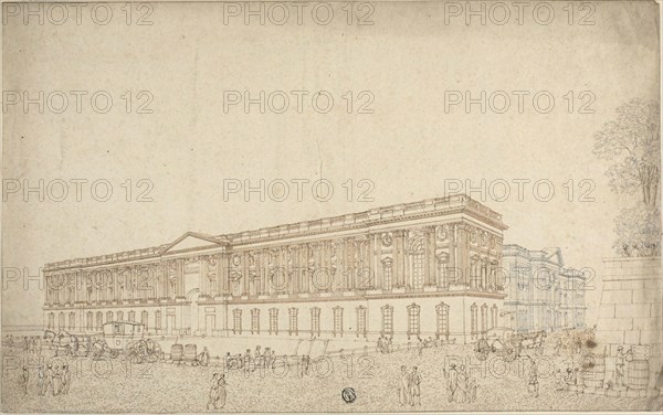 The Colonnade of the Louvre, n.d. Creator: Victor Jean Nicolle.