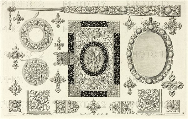 Designs for Jewelry, before 1697. Creator: Johann Andreas Pfeffel.