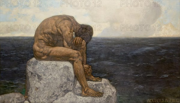Odysseus (longing for home), before 1924. Creator: Alexander Rothaug.
