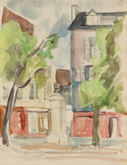 Village Square, 1935-1940. Creator: Anny Dollschein.