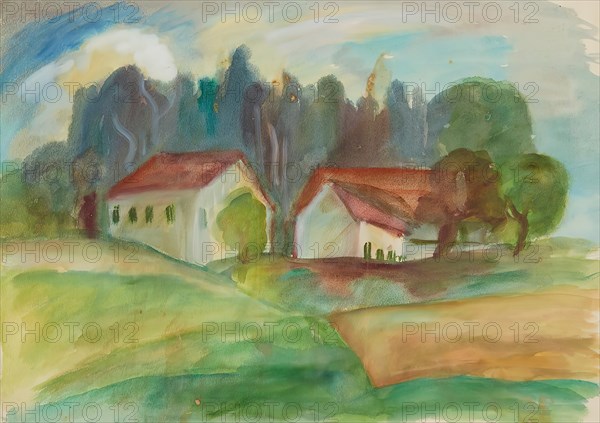 Houses, after 1938. Creator: Anny Dollschein.