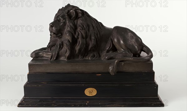 Resting Lion, 1850. Creator: Anton Dominik Fernkorn.