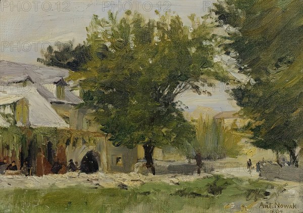 Inn in Salona on the road to Glisse, 1894. Creator: Anton Nowak.