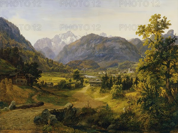 The Unkental in Salzburg, 1843. Creator: Anton Schiffer.