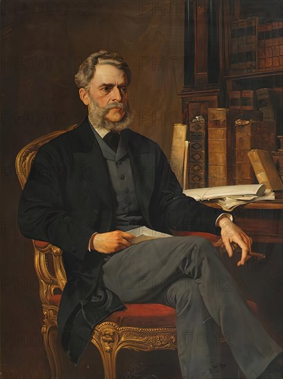 Leo Graf Thun-Hohenstein, c1881. Creator: August Eisenmenger.