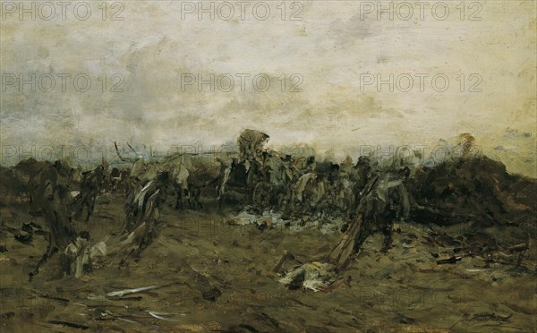 After the Battle, c1850/1860. Creator: August von Pettenkofen.