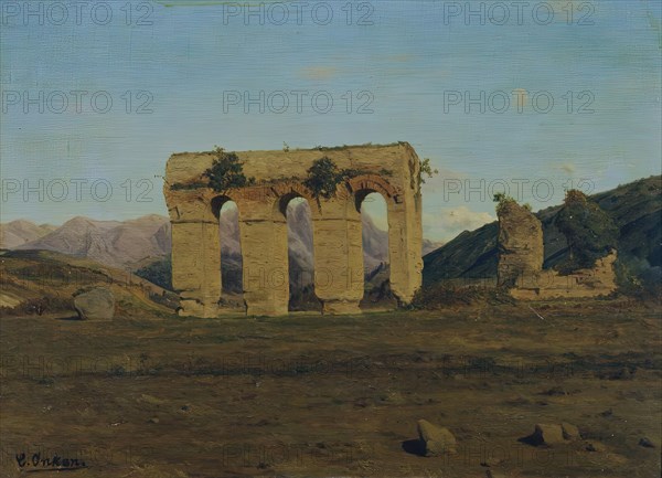 Roman aqueduct, undated. (c1900s) Creator: Karl Onken.