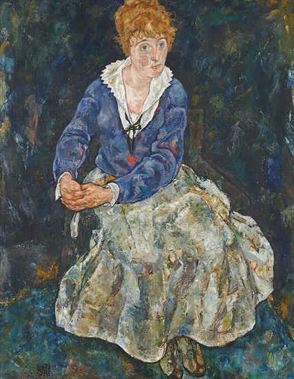 Portrait of the Artist’s Wife, Edith Schiele, 1918. Creator: Egon Schiele.