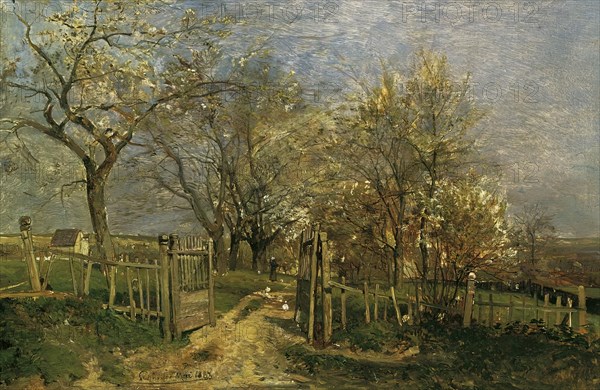 Spring in Hacking, 1883. Creator: Emil Jakob Schindler.