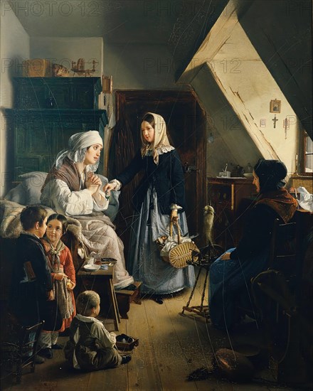 The Charities, 1846. Creator: Ernst Christian Moser.