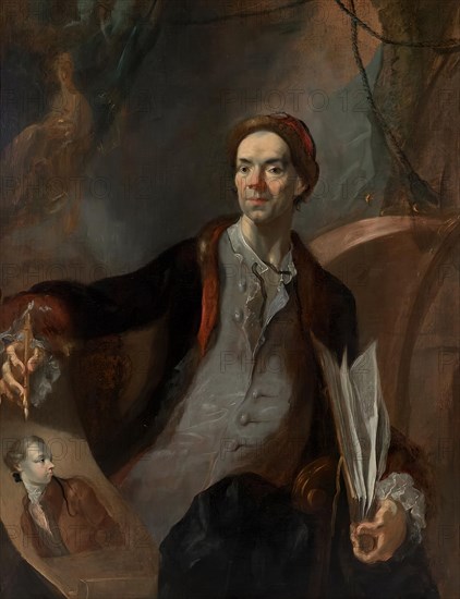 Artist portrait (so-called self-portrait), c1767. Creator: Franz Anton Maulbertsch.