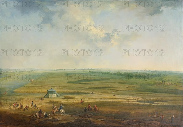 Laxenburg from Hayd-Lusthaus against Maria Lanzendorf, probably 1758. Creator: Johann Christian Brand.