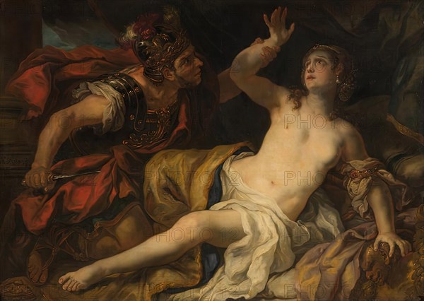 Tarquinius and Lucretia, 1692. Creator: Johann Michael Rottmayr.