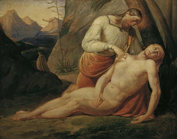 The Good Samaritan, 1820. Creator: Joseph von Fuhrich.