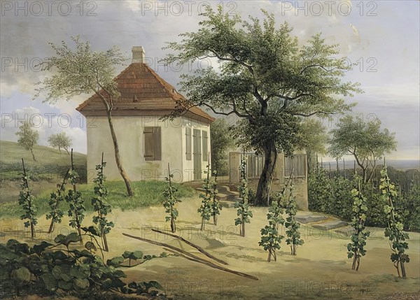 Pavilion on Dr. Körner’s vineyard near Loschwitz, 1828. Creator: Traugott Faber.