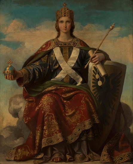 Allegory of power, 1859. Creator: Carl von Blaas.