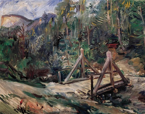 Tyrolean landscape with bridge, 1913. Creator: Lovis Corinth.