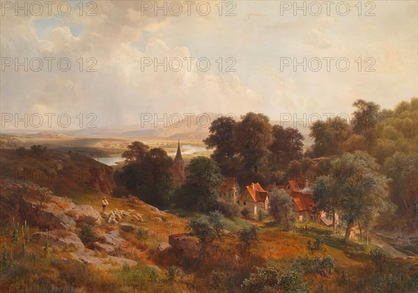 Summer Landscape, 1869. Creator: Ludwig Halauska.