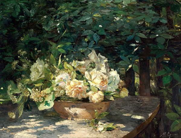 In the arbor, 1901. Creator: Marie Egner.