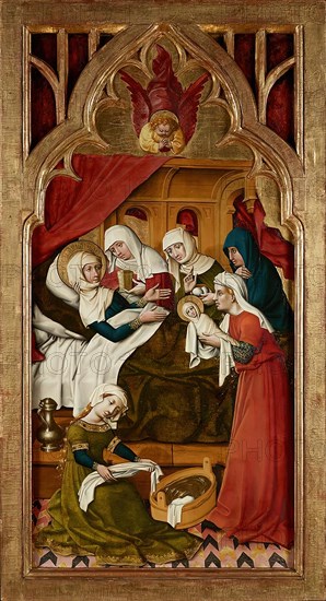 Birth of Mary, c1445/1450. Creator: Master of Lichtenstein Castle.