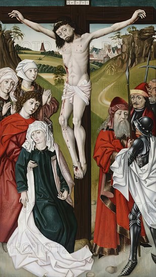 Crucifixion of Christ, 1475. Creator: Master of the Schottenaltar.