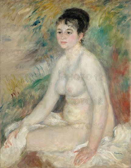 After the bath, 1876. Creator: Pierre-Auguste Renoir.