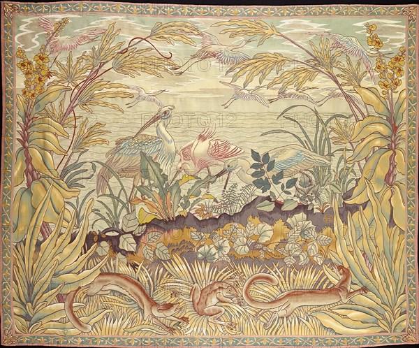 Landscape with herons, 1923. Creator: Robin Christian Andersen.