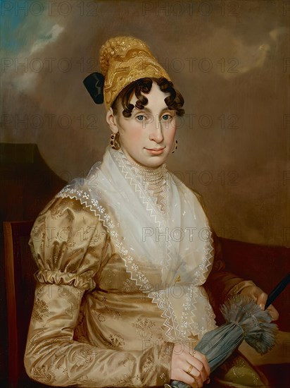 Lady with gold hood, c1814. Creator: Unknown.