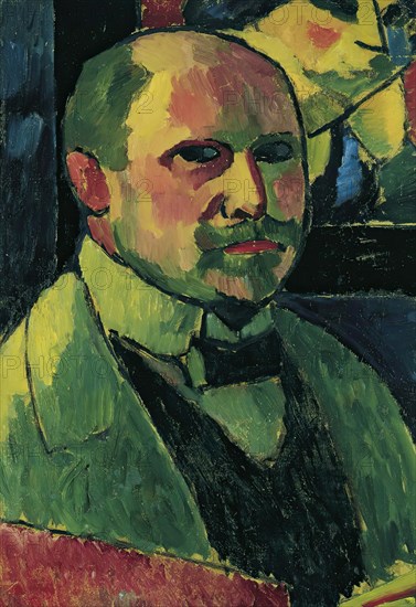 Self-portrait, 1912. Creator: Alexei Jawlensky.