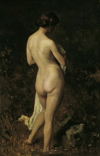 Bather, 1868. Creator: August von Pettenkofen.