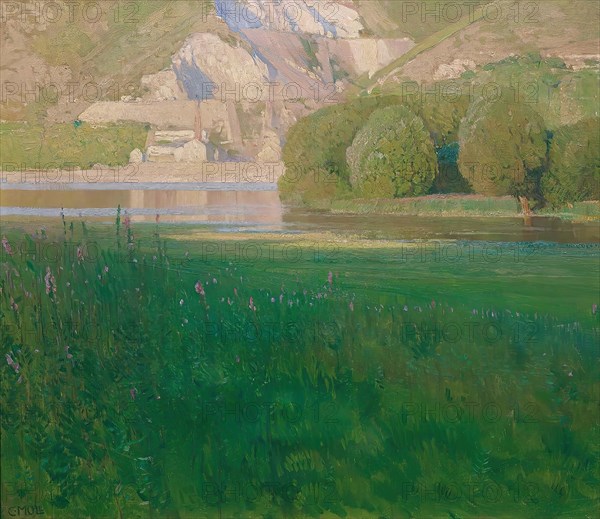 Dusk. Quarry on the Danube, 1902. Creator: Carl Moll.