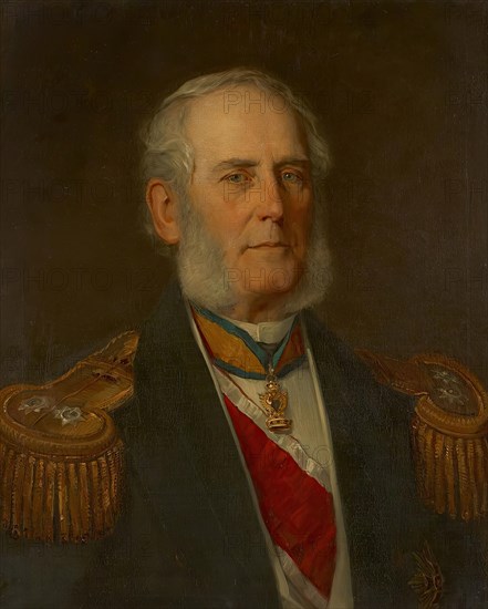 Bernhard Freiherr von Wüllerstorf-Urbair, 1877. Creator: Christian Griepenkerl.