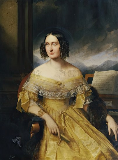 Friederike Benesch, 1840. Creator: Eduard Ender.