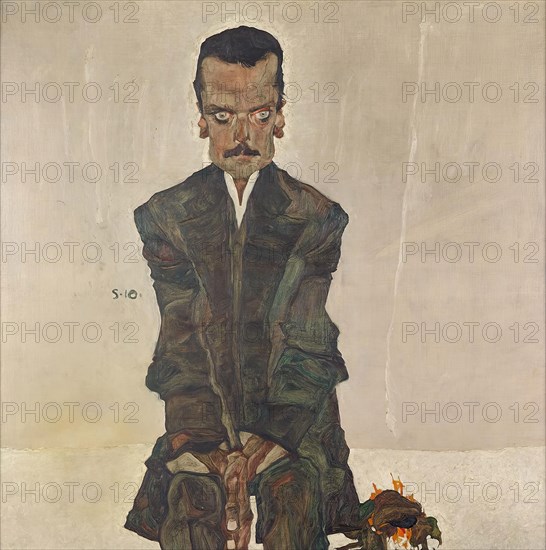 Edward Kosmack, 1910. Creator: Egon Schiele.
