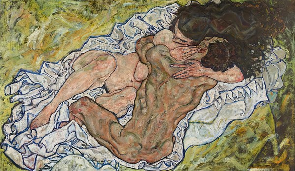 The Embrace, 1917. Creator: Egon Schiele.