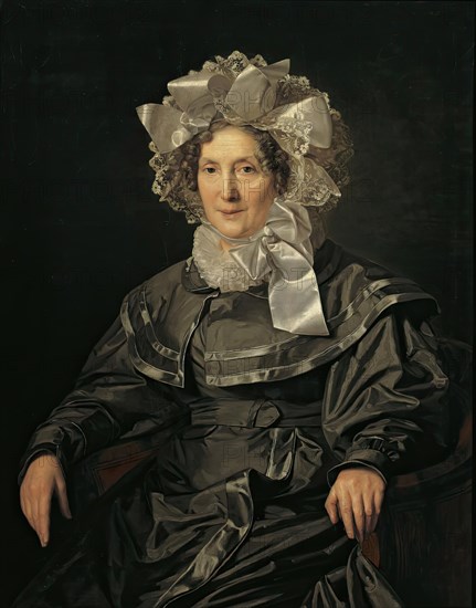 Elisabeth Waldmüller, the artist's mother, 1830. Creator: Ferdinand Georg Waldmuller.